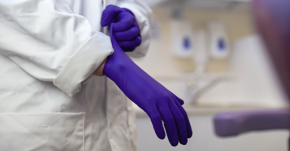 Nitrile Blue Powderfree Gloves  (100) – Medium