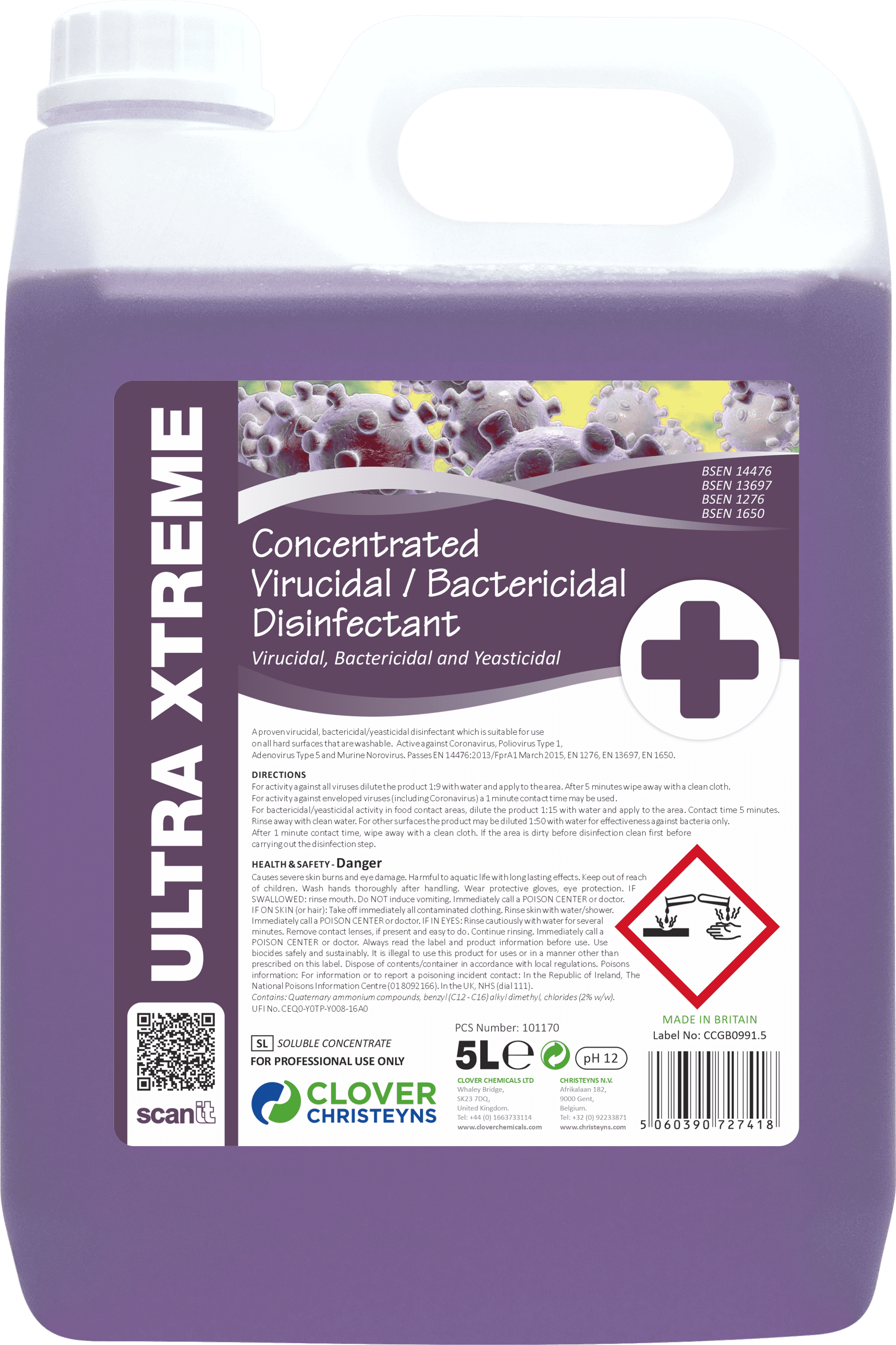 Clover Bactericidal/Disinfectants