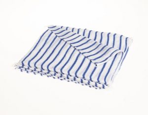 Dishcloth Striped Colour Coded - Blue 14 x 12" (10)