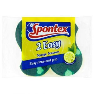 Spontex Twin Pack Sponge Scourer (10)